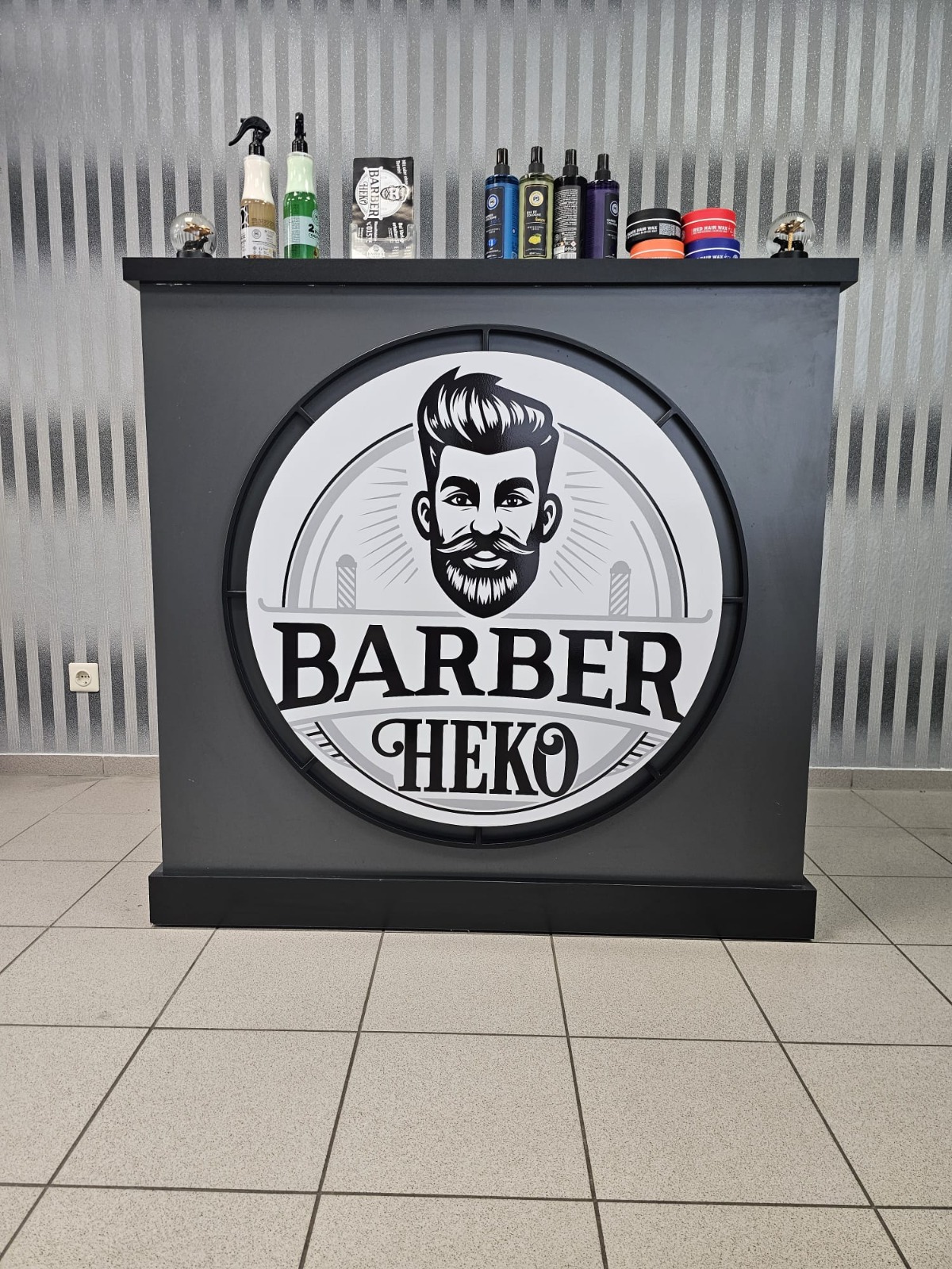 Modern barbershop interior with professional equipment